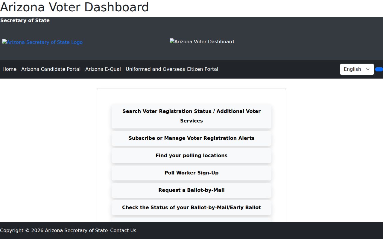 Phoenix residents directory Arizona voter information self lookup